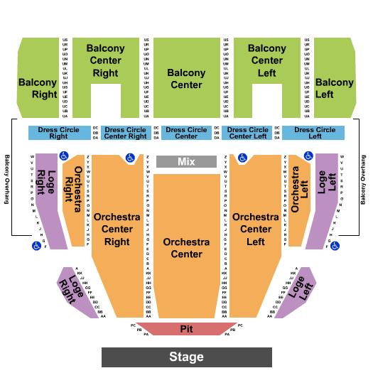Proctors Theatre Beauty and the Beast Seating Chart